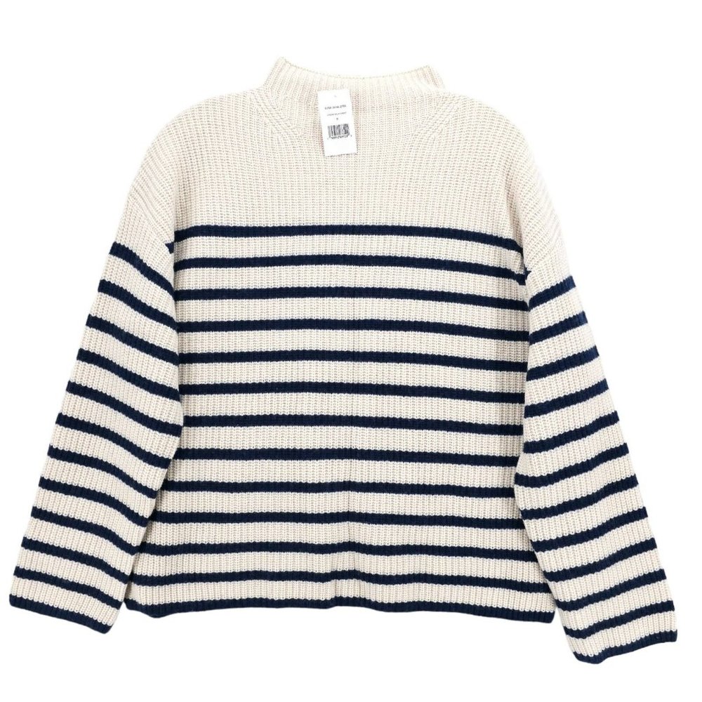 Nwt Rails Claudia Sweater Cream Navy Blue Stripe … - image 2